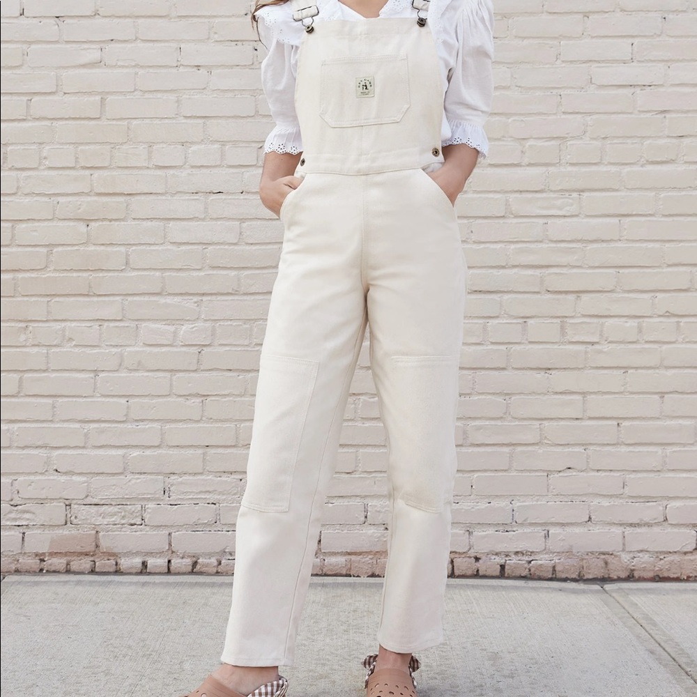 Brand new Heygang overalls in Natural, size small